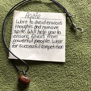 Agate necklace